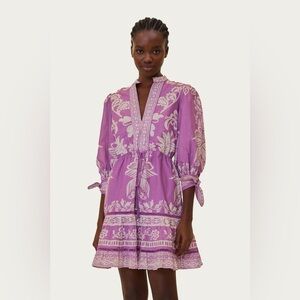 FARM Rio Sweet Garden Lilac Mini Dress